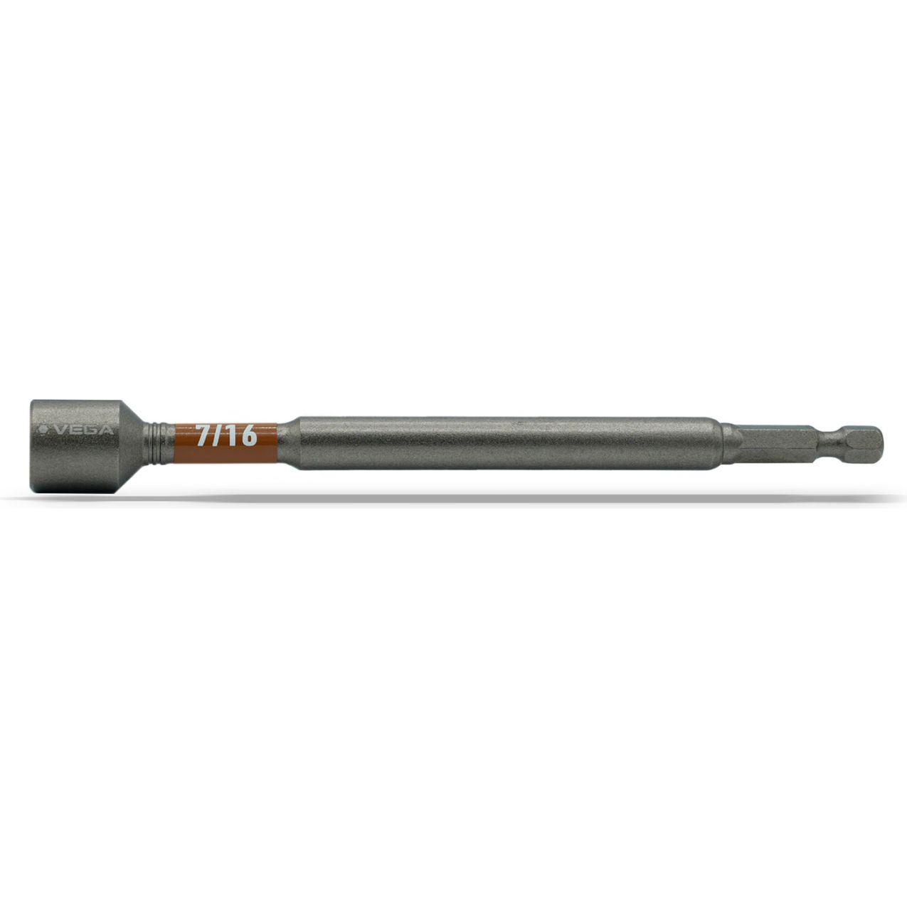 Impactech 7/16" Magnetic Nutsetter x 6", S2 Modified Steel