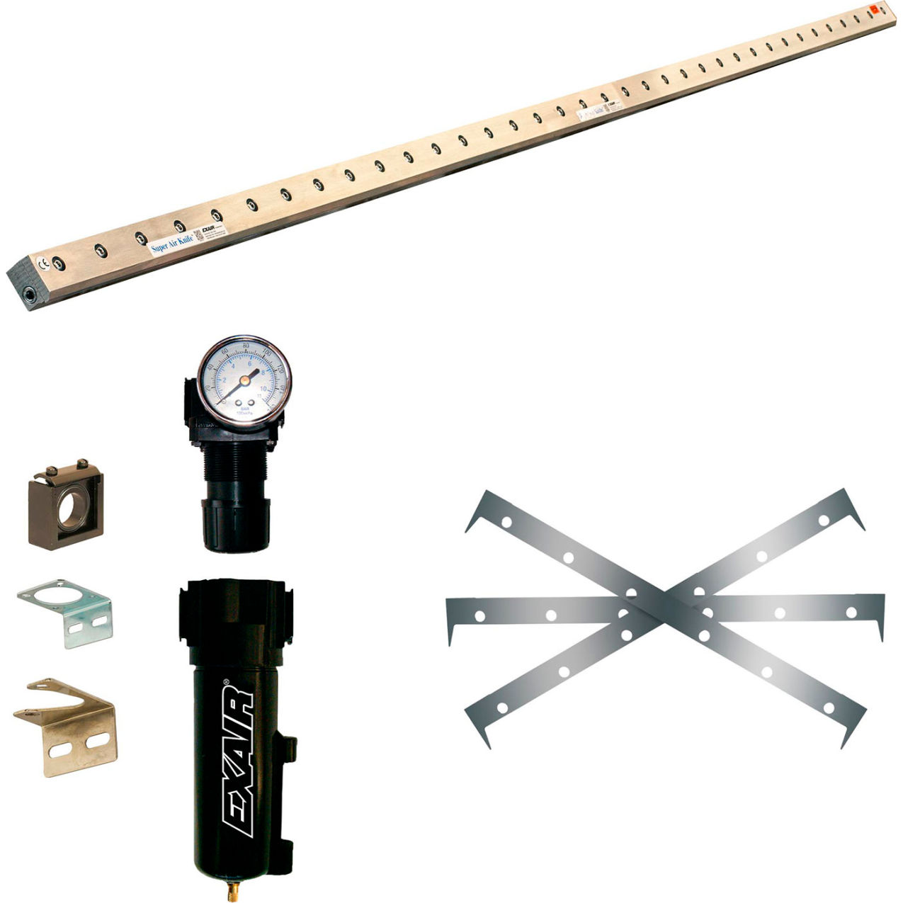 60" Super Air Knife Kit, 316 Stainless Steel