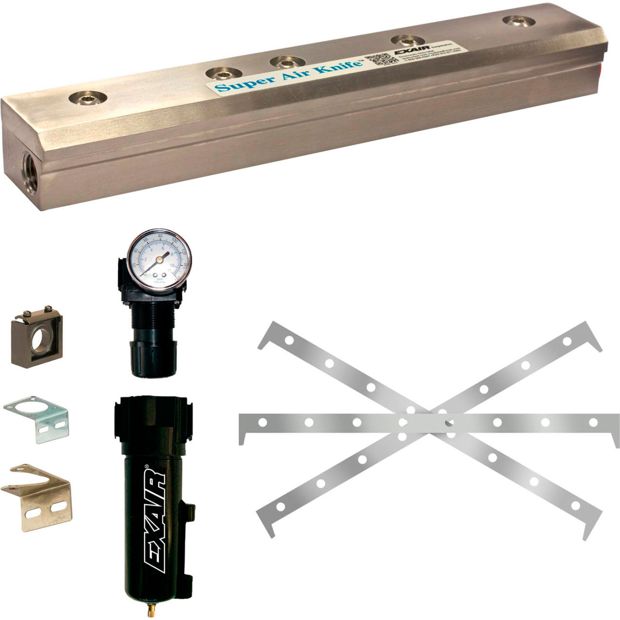 54" Super Air Knife Kit, 303 Stainless Steel