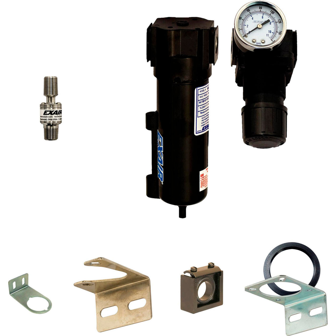 Threaded Line Vac Kit, Stainless Steel, 5.6 CFM, 3/8" NPT