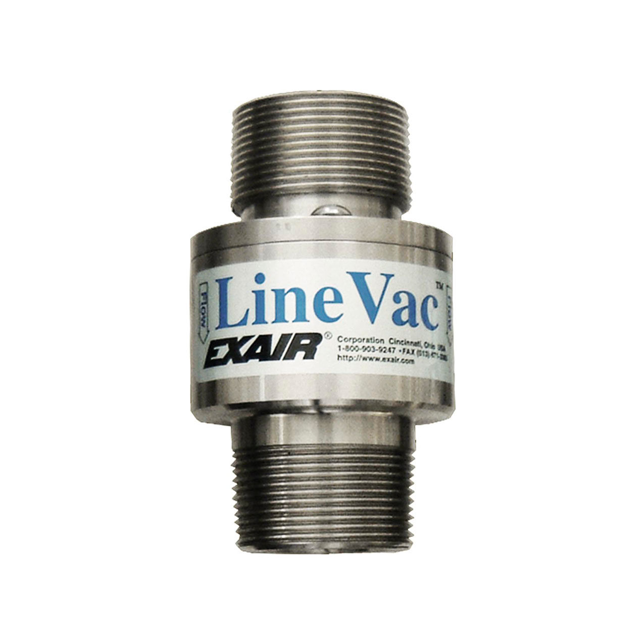 Threaded Line Vac, Stainless Steel, 33 CFM, 1-1/2" NPT