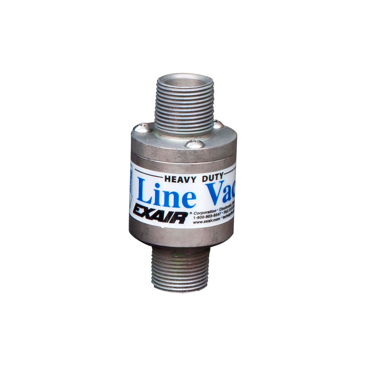 Heavy Duty Threaded Line Vac, Hardened Alloy, 26 CFM, 3/4" NPT