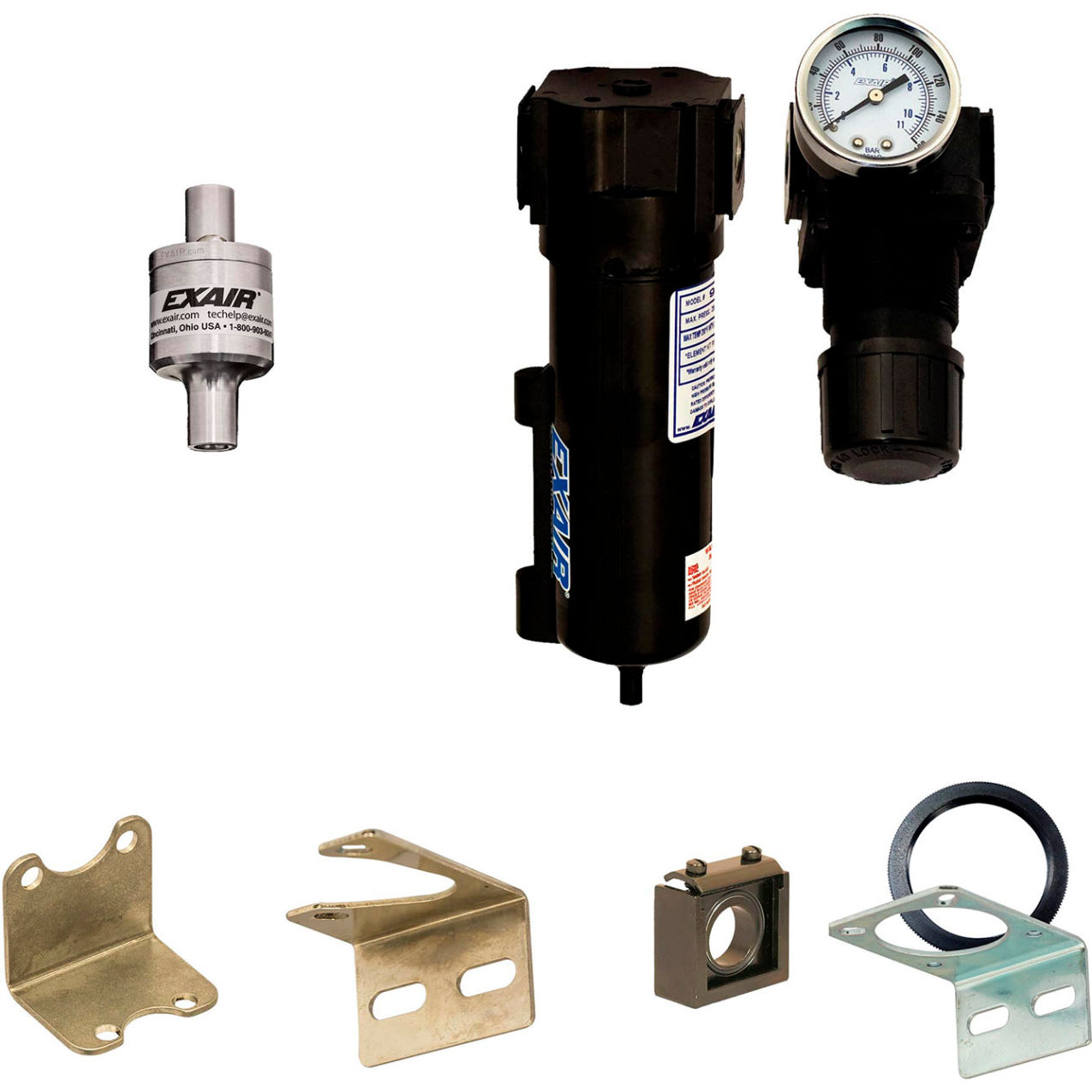 Line Vac Kit, Stainless Steel, 7 CFM, 1/2" Hose