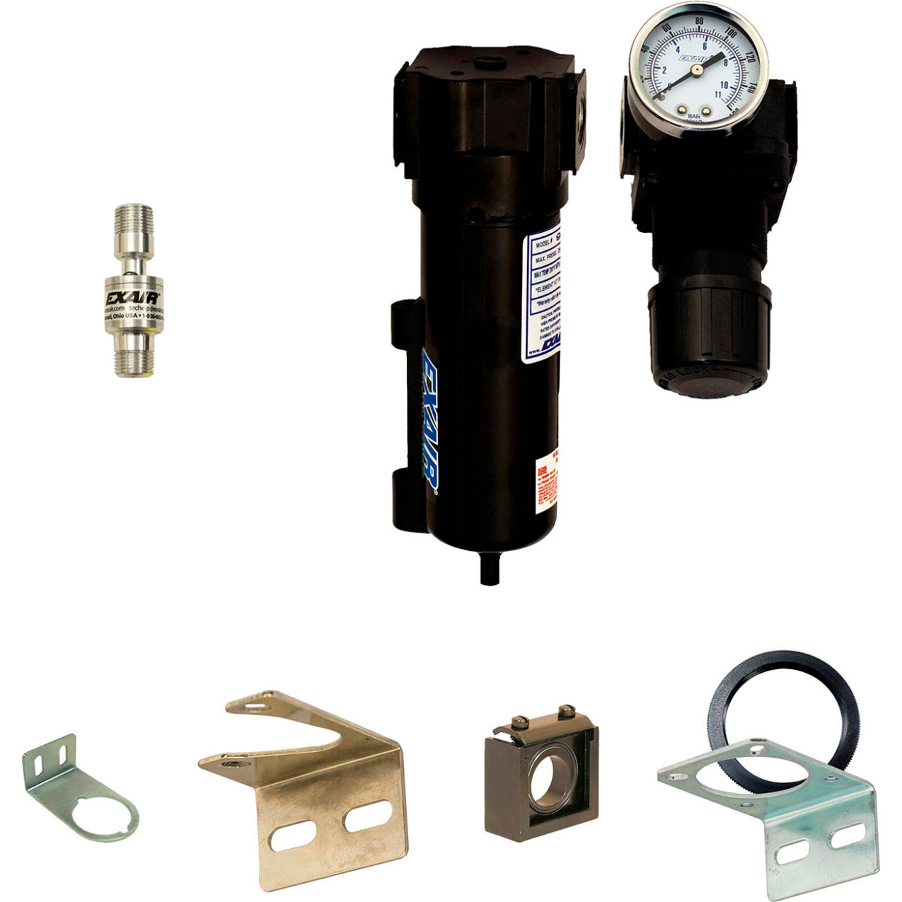 Threaded Line Vac Kit, Aluminum, 5.6 CFM, 3/8" NPT