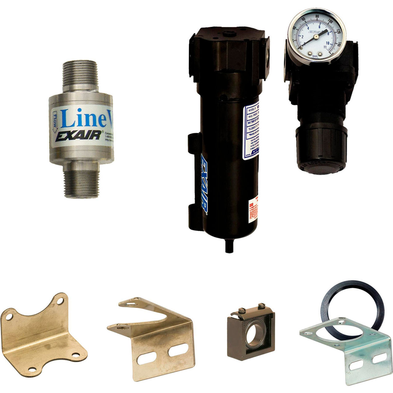 Threaded Line Vac Kit, Stainless Steel, 10.7 CFM, 3/4" NPT