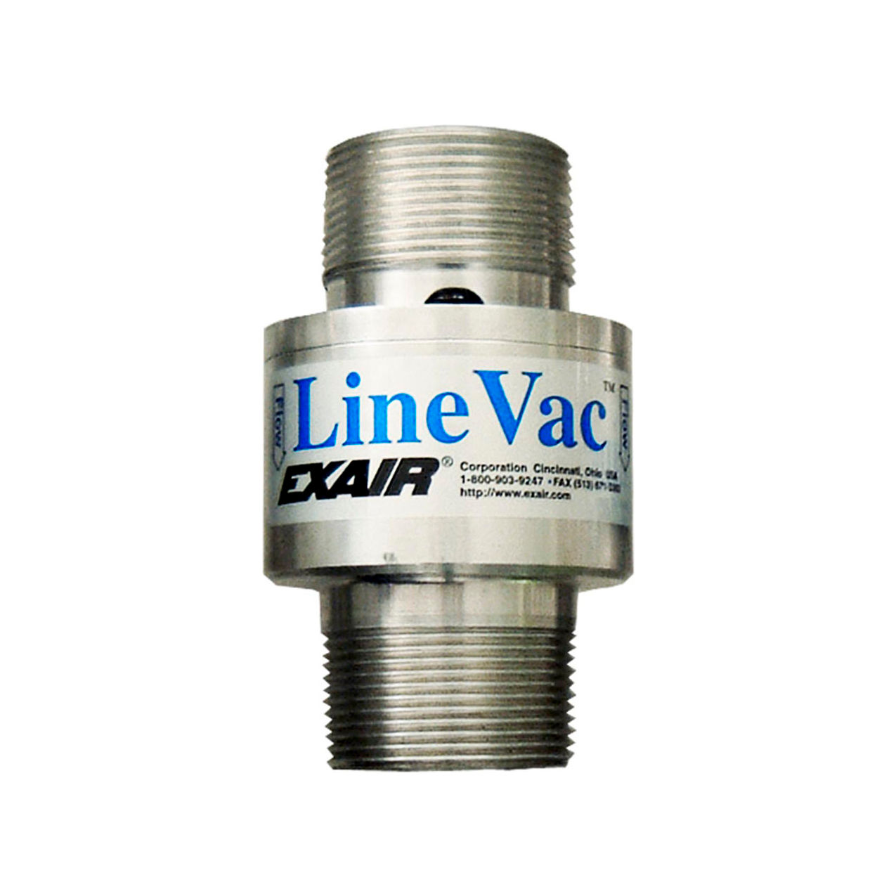 Threaded Line Vac Only, Aluminum, 33 CFM, 1-1/2" NPT