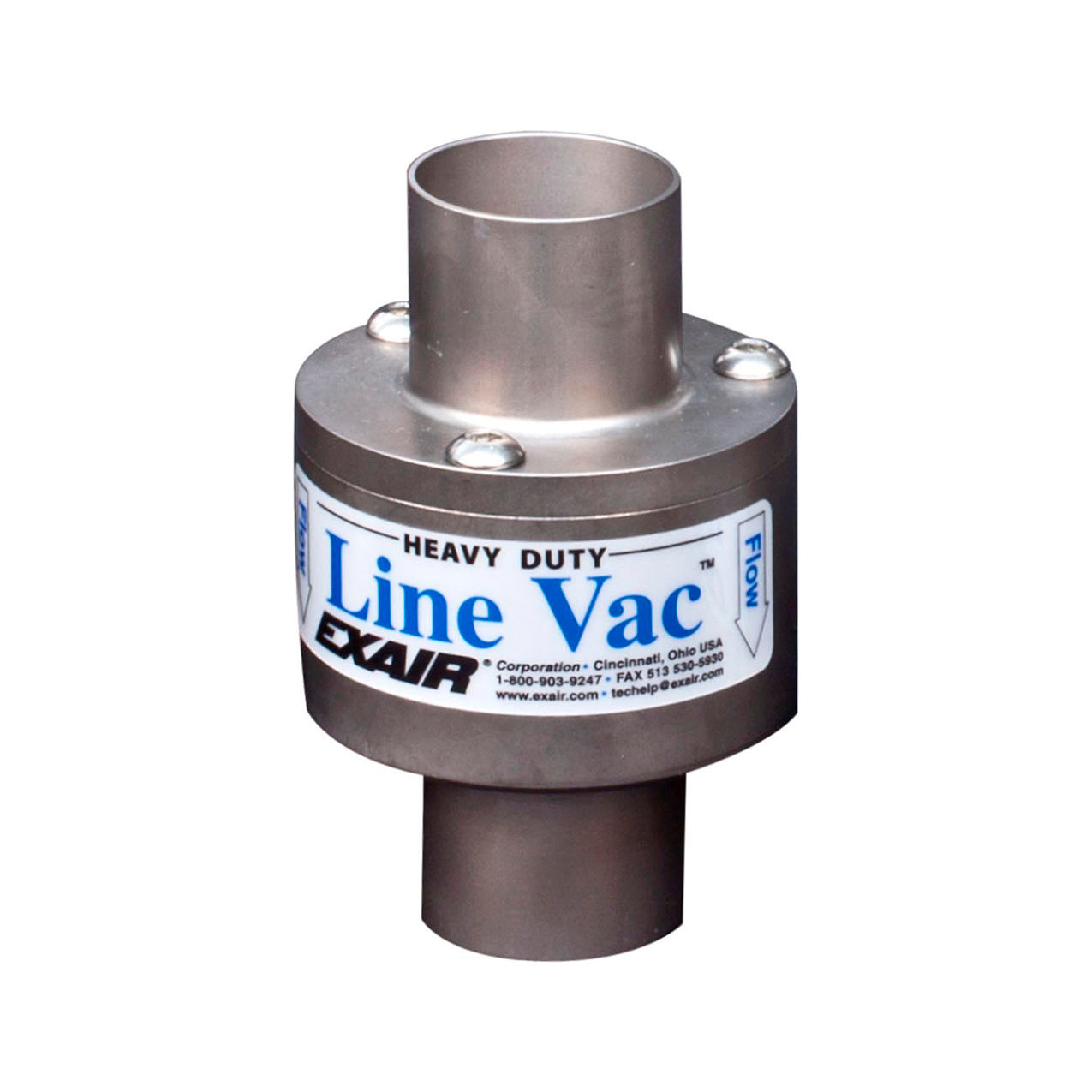 Heavy Duty Line Vac, Hardened Alloy, 49 CFM, 1-1/4" Hose