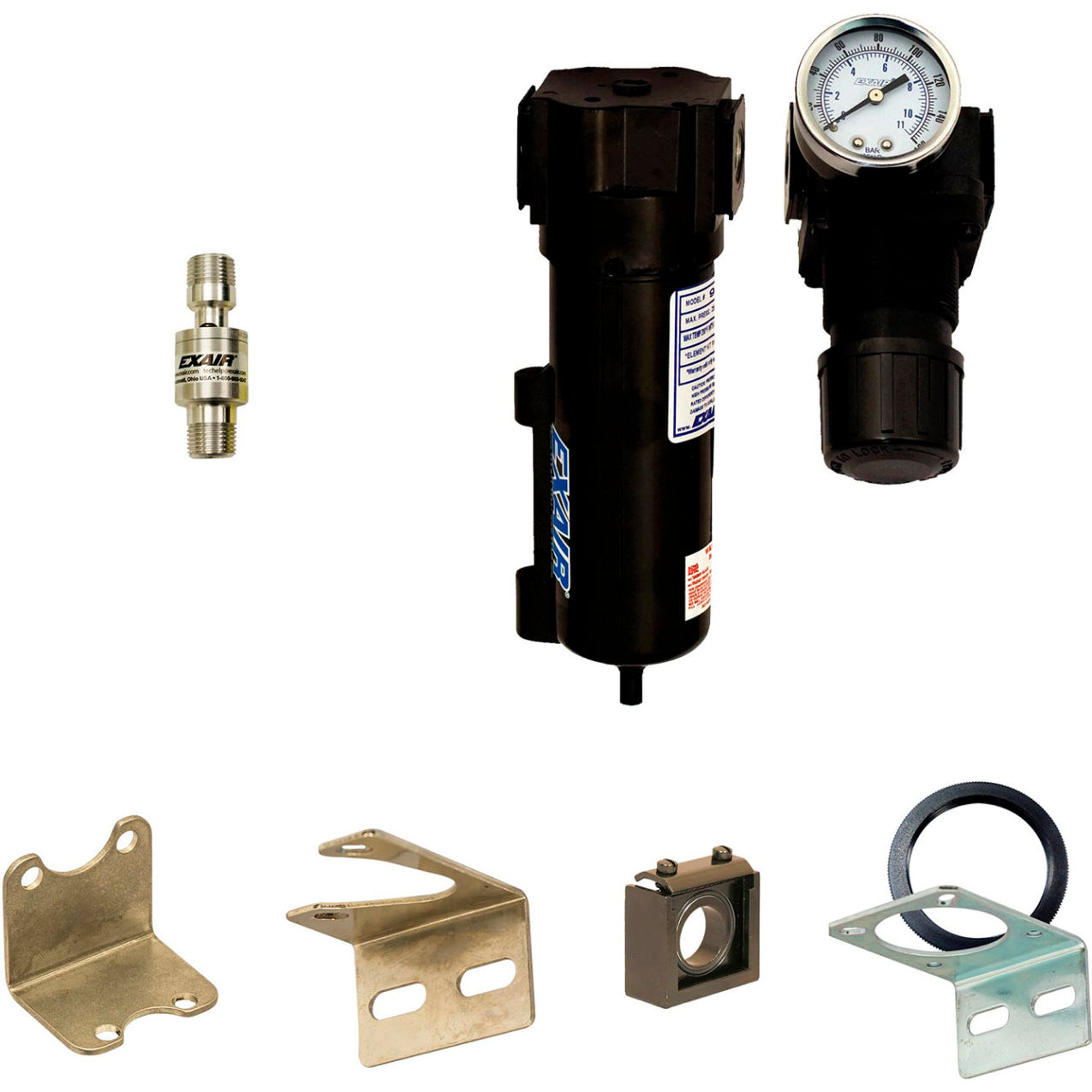 Threaded Line Vac Kit, Aluminum, 7 CFM, 1/2" NPT