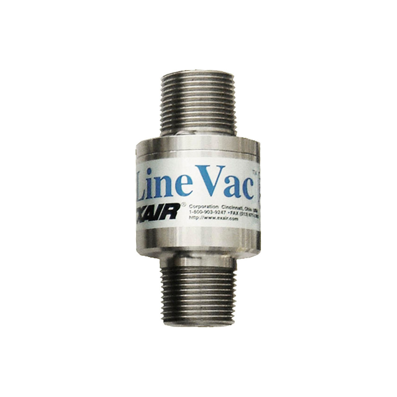 Threaded Line Vac, Stainless Steel, 14.7 CFM, 1" NPT
