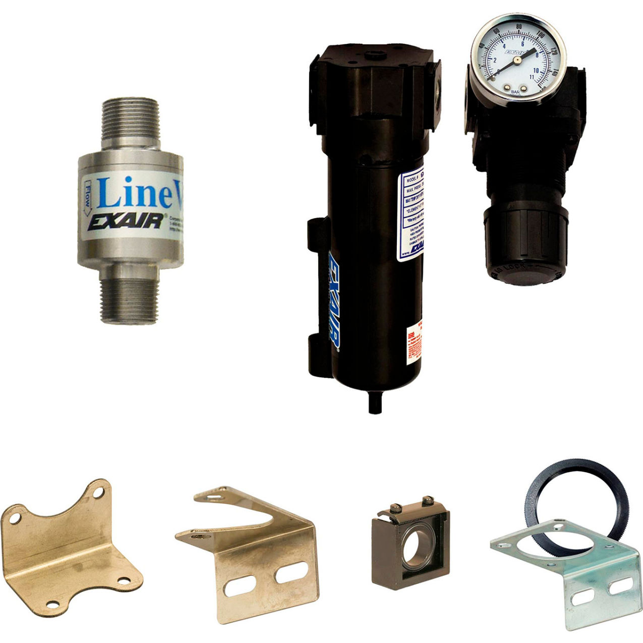 Threaded Line Vac Kit, Aluminum, 10.7 CFM, 3/4" NPT