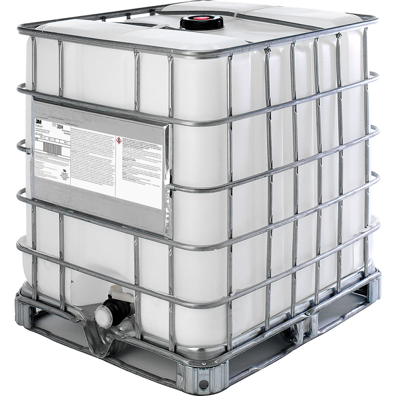 Fastbond 30H Contact Adhesive, 270 Gallon Recyclable Poly Tote with Cage, Green