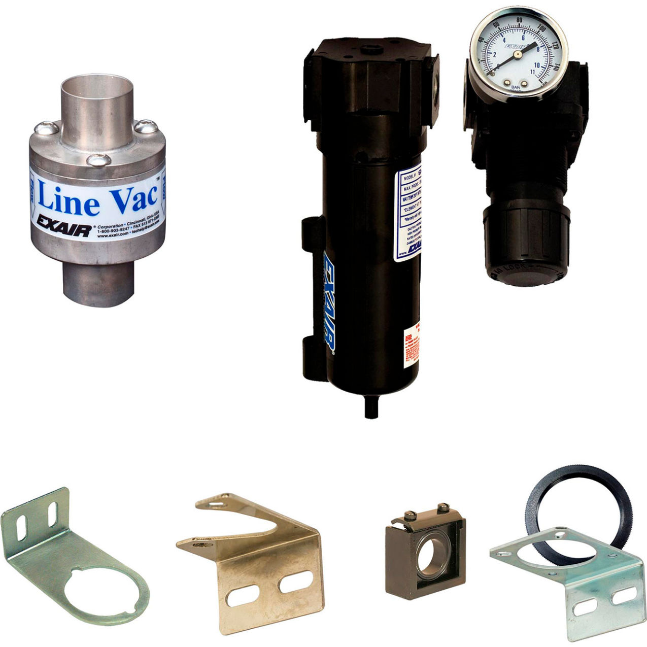 Heavy Duty Line Vac Kit, Hardened Alloy, 26 CFM, 3/4" Hose