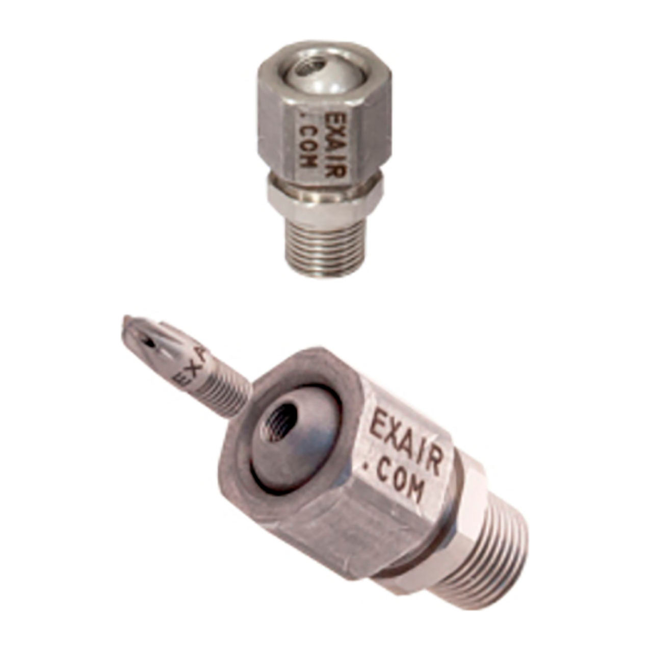 M4 x 1/2 x 1/8 NPT Male Swivel Fitting for Atto Air Nozzle