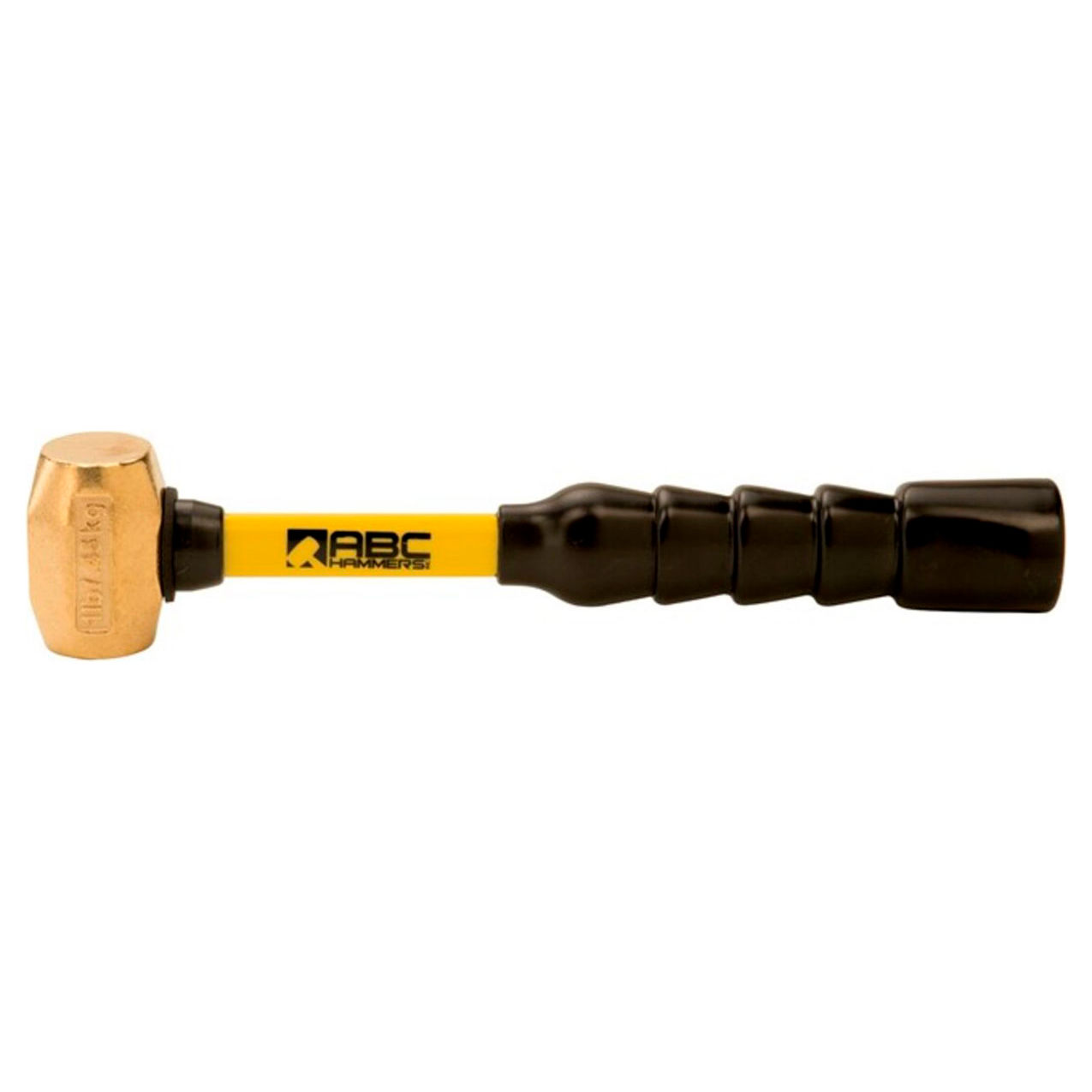 1 lb. Non-Sparking Brass Hammer, 10-1/2" Fiberglass Handle