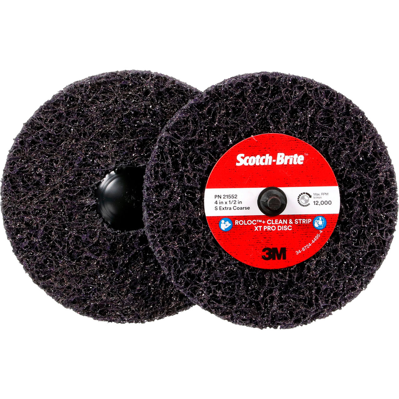 Roloc+ SB 21552 XO-ZR+ Clean & Strip XT Pro Disc, SiC Extra Coarse, 4" Dia.