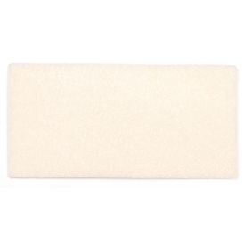 Square Scrub Doodle Scrub 5-1/4" x 10-1/2" Driver Pads, White, Pack of 48