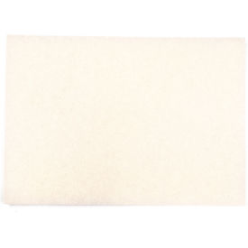 Square Scrub Pivot 20" x 14" Pad, White, Pack of 5