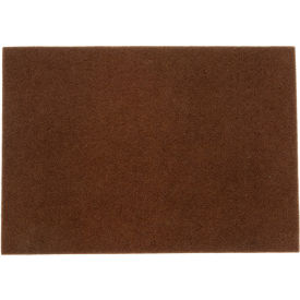 Square Scrub Pivot 20" x 14" Pad, Brown, Pack of 10