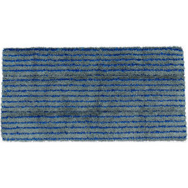 Square Scrub Pivot 28" x 14" Microfiber Cleaning Pad, Gray/Blue