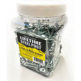 Galvanized Steel Wood Screws For LTP Post, 3/16"W x 1-3/16"H, Pack of 500