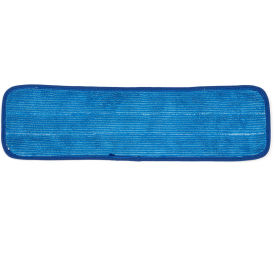 Square Scrub Doodle Mop 18" x 5-3/4" Reusable Microfiber Pad, Blue