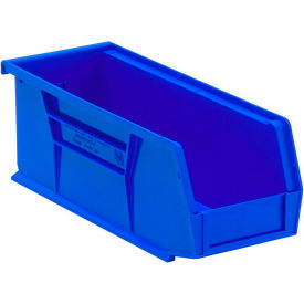 Polypropylene Ultra Hang & Stack Bin, 10-7/8"L x 4-1/8"W x 4"H, Blue