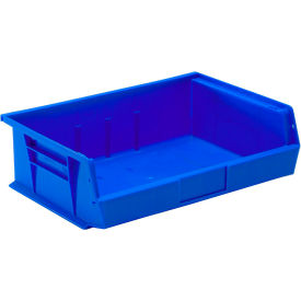 Polypropylene Ultra Hang & Stack Bin, 10-7/8"L x 16-1/2"W x 5"H, Blue