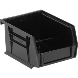 Recycled Polypropylene Ultra Hang & Stack Bin, 5-3/8"L x 4-1/8"W x 3"H, Black