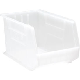 Polypropylene Ultra Hang & Stack Bin, 18"L x 11"W x 10"H, Clear