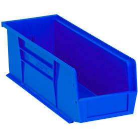 Polypropylene Ultra Hang & Stack Bin, 14-3/4"L x 5-1/2"W x 5"H, Blue
