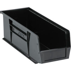 Recycled Polypropylene Ultra Hang & Stack Bin, 14-3/4"L x 5-1/2"W x 5"H, Black