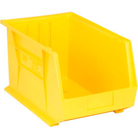 Polypropylene Ultra Hang & Stack Bin, 18"L x 11"W x 10"H, Yellow