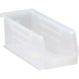 Polypropylene Ultra Hang & Stack Bin, 10-7/8"L x 4-1/8"W x 4"H, Clear