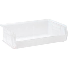 Polypropylene Ultra Hang & Stack Bin, 10-7/8"L x 16-1/2"W x 5"H, Clear