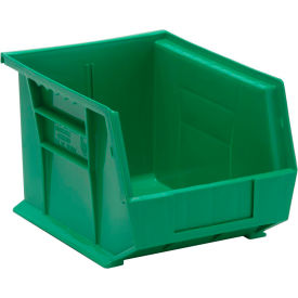 Polypropylene Ultra Hang & Stack Bin, 10-3/4"L x 8-1/4"W x 7"H, Green