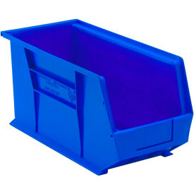 Polypropylene Ultra Hang & Stack Bin, 18"L x 8-1/4"W x 9"H, Blue