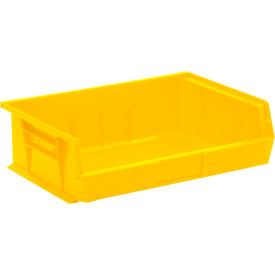 Polypropylene Ultra Hang & Stack Bin, 10-7/8"L x 16-1/2"W x 5"H, Yellow