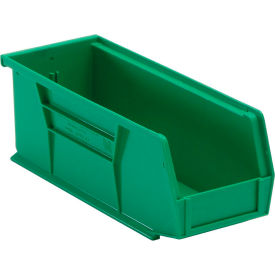Polypropylene Ultra Hang & Stack Bin, 10-7/8"L x 4-1/8"W x 4"H, Green