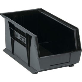 Polypropylene Ultra Hang & Stack Bin, 14-3/4"L x 8-1/4"W x 7"H, Black
