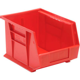 Polypropylene Ultra Hang & Stack Bin, 10-3/4"L x 8-1/4"W x 7"H, Red