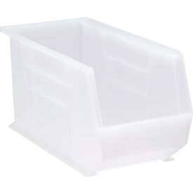Polypropylene Ultra Hang & Stack Bin, 18"L x 8-1/4"W x 9"H, Clear