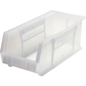 Polypropylene Ultra Hang & Stack Bin, 18"L x 8-1/4"W x 7"H, Clear