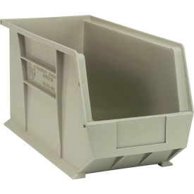 Polypropylene Ultra Hang & Stack Bin, 18"L x 8-1/4"W x 9"H, Stone