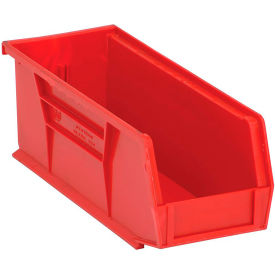 Polypropylene Ultra Hang & Stack Bin, 10-7/8"L x 4-1/8"W x 4"H, Red