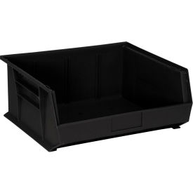 Polypropylene Ultra Hang & Stack Bin, 14-3/4"L x 16-1/2"W x 7"H, Black