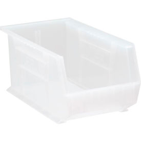 Polypropylene Ultra Hang & Stack Bin, 14-3/4"L x 8-1/4"W x 7"H, Clear
