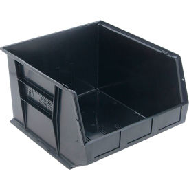 Recycled Polypropylene Ultra Hang & Stack Bin, 18"L x 16-1/2"W x 11"H, Black