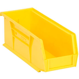 Polypropylene Ultra Hang & Stack Bin, 10-7/8"L x 4-1/8"W x 4"H, Yellow