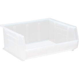 Polypropylene Ultra Hang & Stack Bin, 14-3/4"L x 16-1/2"W x 7"H, Clear