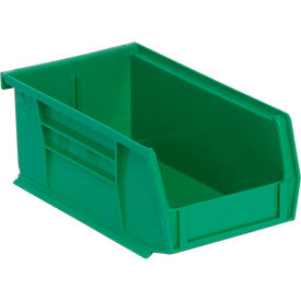 Polypropylene Ultra Hang & Stack Bin, 7-3/8"L x 4-1/8"W x 3"H, Green